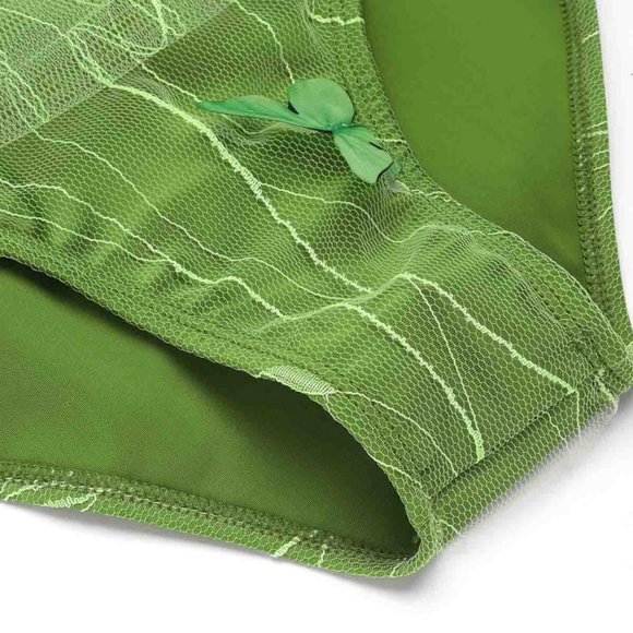 **NWT** RETRO STAGE VINTAGE GREEN 1960S 3D BUTTERFLY MESH SWIMSUIT - Picture 5 of 8